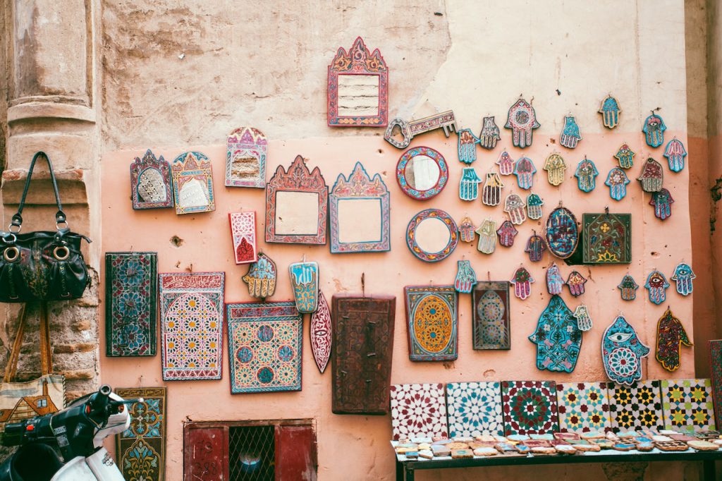 taras w stylu marokańskim